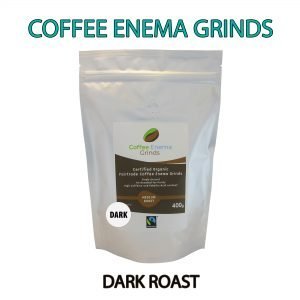 dark roast coffee enema grinds packet